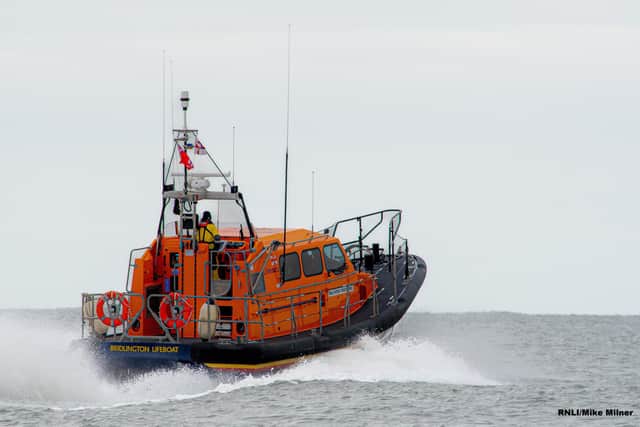 Volunteer crew from Bridlington RNLI lifeboat station were tasked by HM Coastguards at 2.27pm on April 4 in response to a fishing vessel ‘Onward Star’ that had lost power. Photo courtesy of RNLI/Mike Milner.
