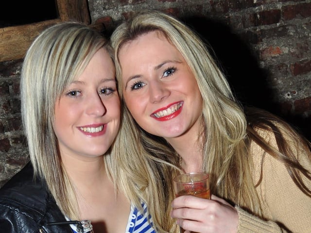 Chloe and Sophie looking sophisticated in Blue Lounge!