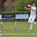 Brompton 2nds in bowling action earlier this season. Photo by Simon Dobson