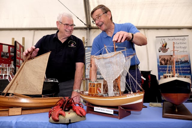Dave Normandale and John Ives at The Scarborough Maritime Heritage stand.