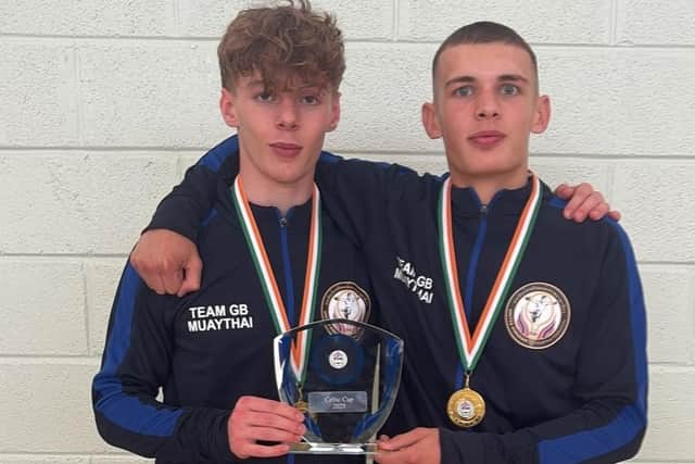 Whitby's Brandon Morrison, right, and Alex Clennan won in Dublin to help GB retain Celtic Cup.
