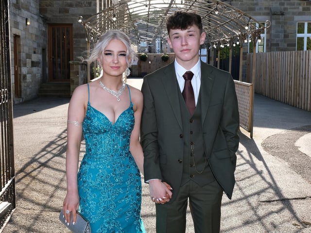 Prom-goers arrive at Sneaton Castle. picture: Richard Ponter