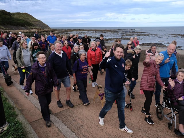 Setting off on the sunset walk.
picture: Richard Ponter