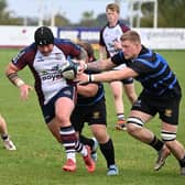 Scarborough on the charge against Bradford Salem in the opening clash in the league on Saturday.