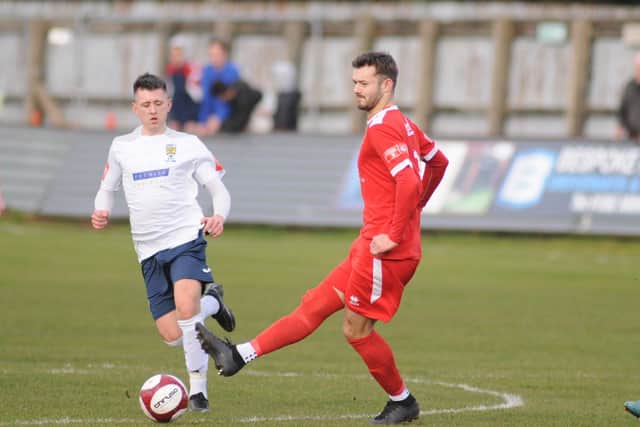 Leading goalscorer Lewis Dennison doubled Town's lead at Long Eaton United on Saturday.