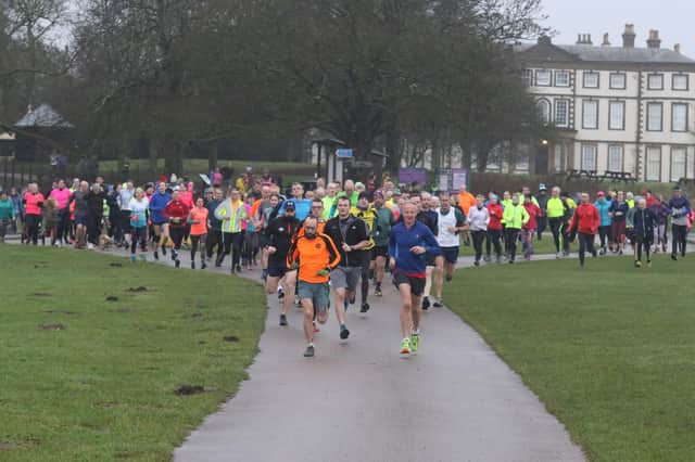 The athletes race away from the start of the Sewerby Parkrun last Saturday morning PHOTOS BY TCF PHOTOGRAPHY
