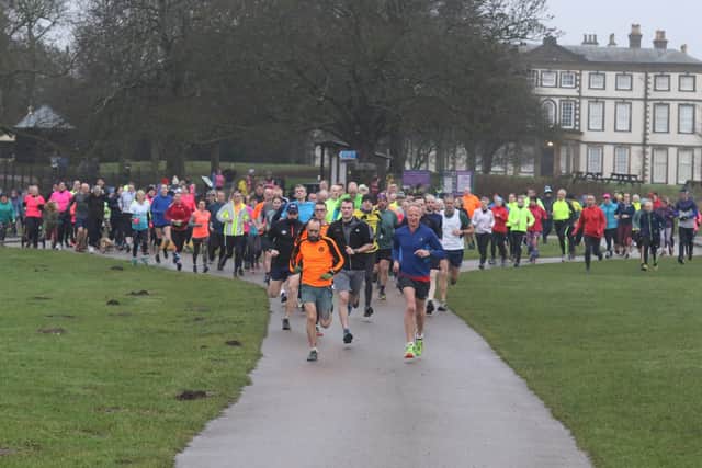 The athletes race away from the start of the Sewerby Parkrun last Saturday morning PHOTOS BY TCF PHOTOGRAPHY
