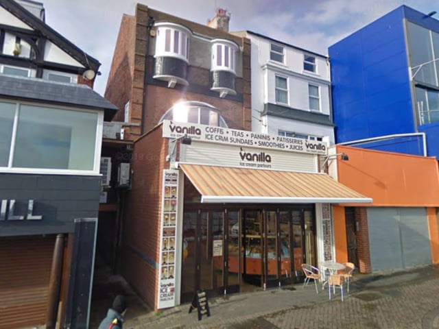 Vanilla Ice Cream Parlour is located on the bustling Esplanade in Bridlington.