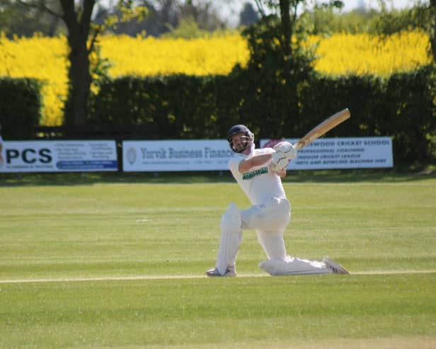 Woodhouse Grange's Lee Goddard hit 92no in their defeat to Sheriff Hutton Bridge. Photo by Phil Gilbank
