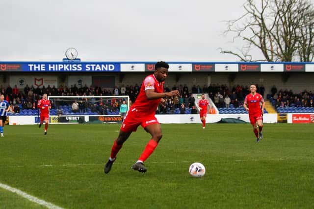 Kieran Weledji made it 1-1 for the visitors at their play-off rivals last weekend.