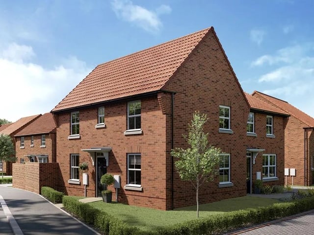 Three bedroom end terrace house, currently listed for sale with David Wilson homes for £260,000