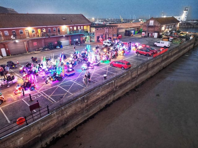 Scarborough's Honda Goldwing Light Display came to town over the weekend.