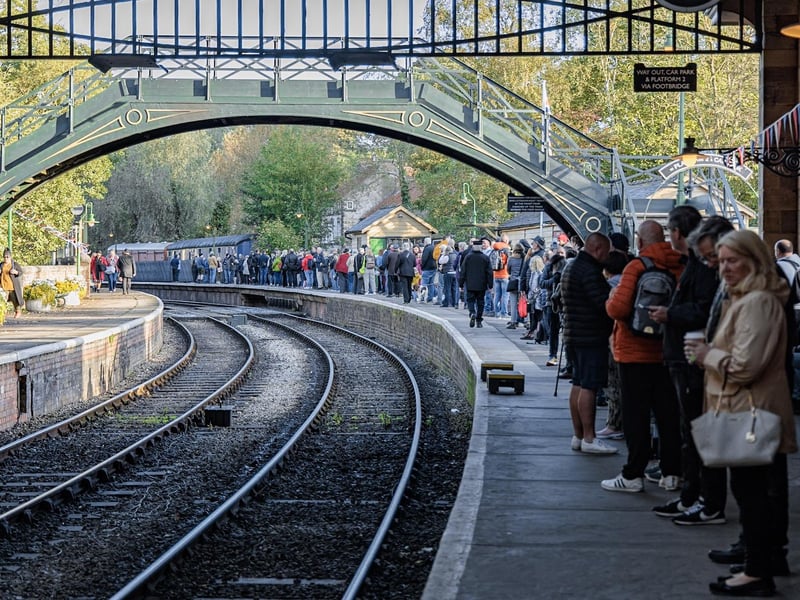 Passengers waiting on the platform.
picture: Tim Bruce