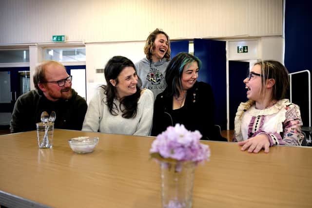 The school community celebrated together