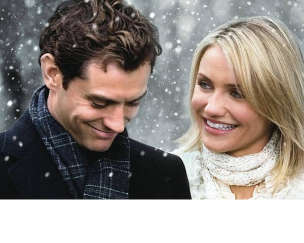 Cameron Diaz and Jude Law star in The Holiday at the Hollywood Plaza