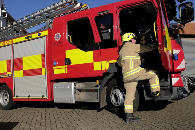 Fire crews from Filey and Scarborough were in action overnight