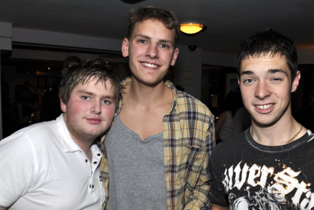 Nicky, Axel and Adam on a lads night out.