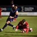 Hosts Bridlington Town were held to 1-1 draw by Northern Premier League East Division relegation rivals Brighouse Town. Photo by TCF Photography