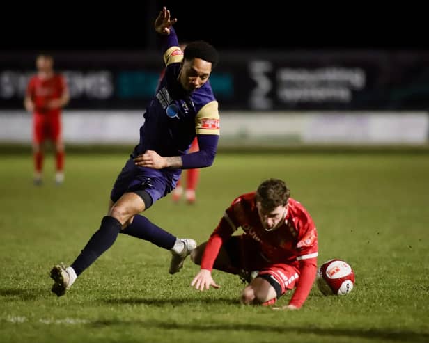 Hosts Bridlington Town were held to 1-1 draw by Northern Premier League East Division relegation rivals Brighouse Town. Photo by TCF Photography