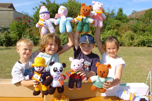 Cuddly toys at the Bempton School Summer Fair in 2006. PA0628-39a
