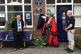 The Mayor of Bridlington, Councillor John Arthur, unveiled a blue plaque for Ernest Barker last year.