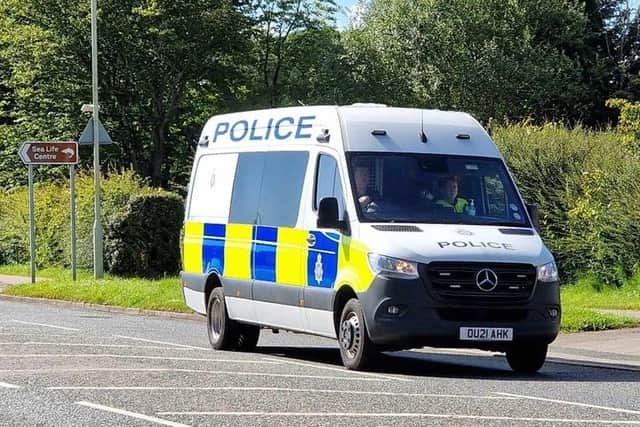 Police reported nine drivers for using their mobile phones at the wheel