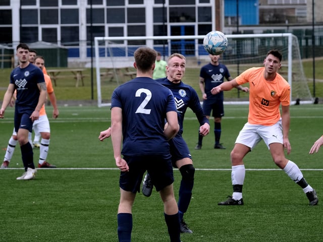 The teams battle it out in the county cup clash