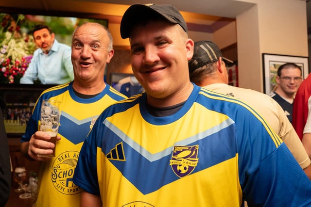 The Scarborough Athletic fans are happy with their new away tops.