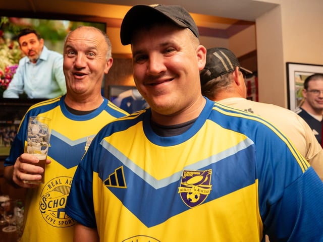 The Scarborough Athletic fans are happy with their new away tops.