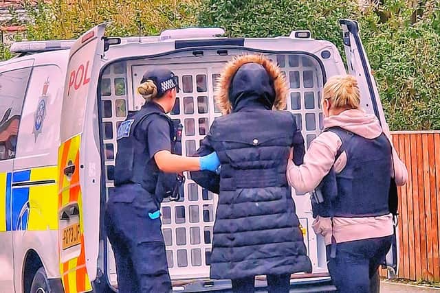During the raids on Wednesday, March 6 - Image: North Yorkshire Police