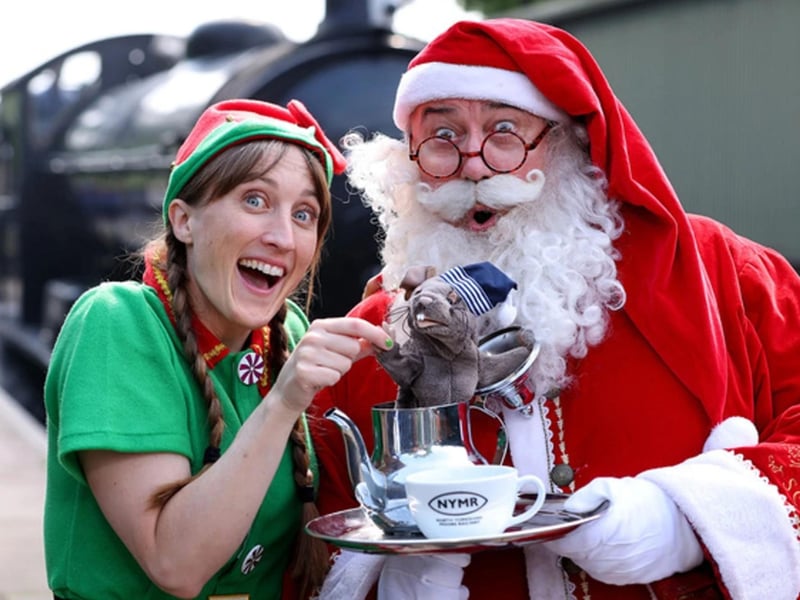 Santa Express at the North Yorkshire Moors Railway is set to take place from 29, 30 November, 6, 7, 13, 14, 20 to 24 December. Come and enjoy a brand new interactive adventure for families as they meet Father Christmas on the NYMR Santa Express. The steam train ride will be packed with songs, jokes and the magic of Christmas, brought to life by Santa’s Elves - families will also get to meet the great man himself on board.