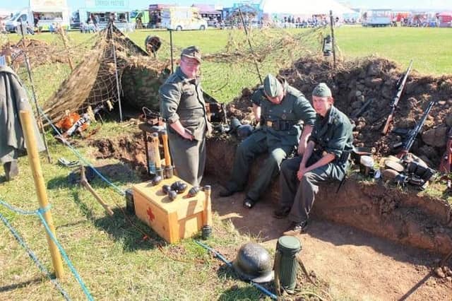 People taking part in the living history festival at Whitby.