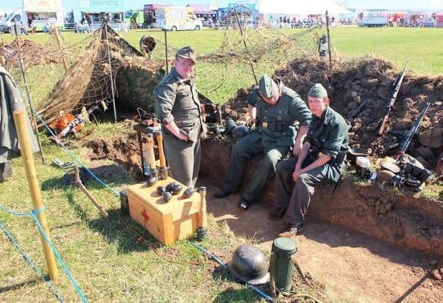 People taking part in the living history festival at Whitby.