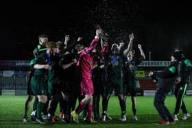 Newby celebrate their Frank White Trophy final win against Edgehill Reserves. PHOTOS BY ZACH FORSTER
