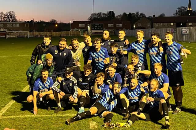 The Valley, pictured celebrating their Hospital Cup final win, end on a high with Marisa Trophy final victory against Heslerton​