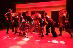 The cast of Education Education Education at the Stephen Joseph Theatre