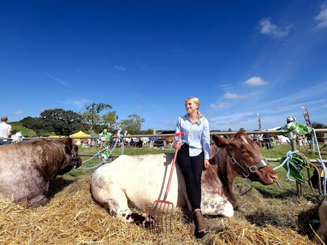 Jessie Barker preparing for Danby Show