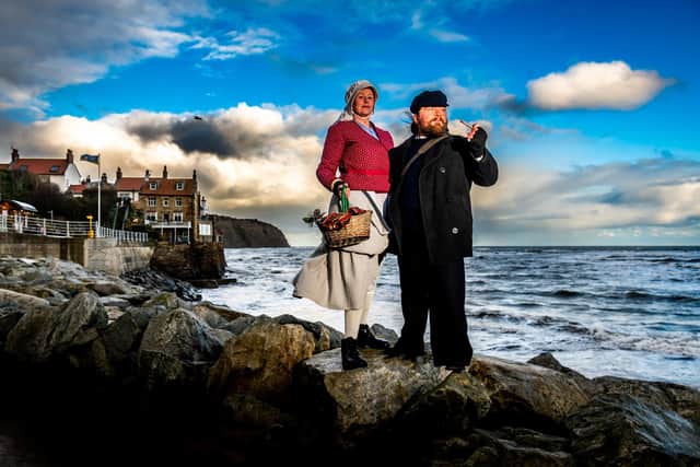 Lisa and Gav Eagleton-Muir, of Gateshead, taking part in this Victorian Weekend.
picture: James Hardisty.