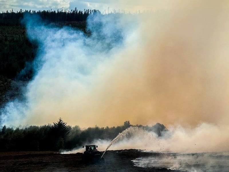 Fire Crews from across the area have been called in to help.