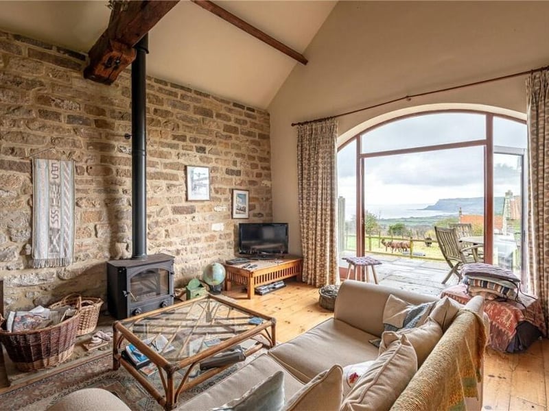 A sensational sea view from this sitting room.