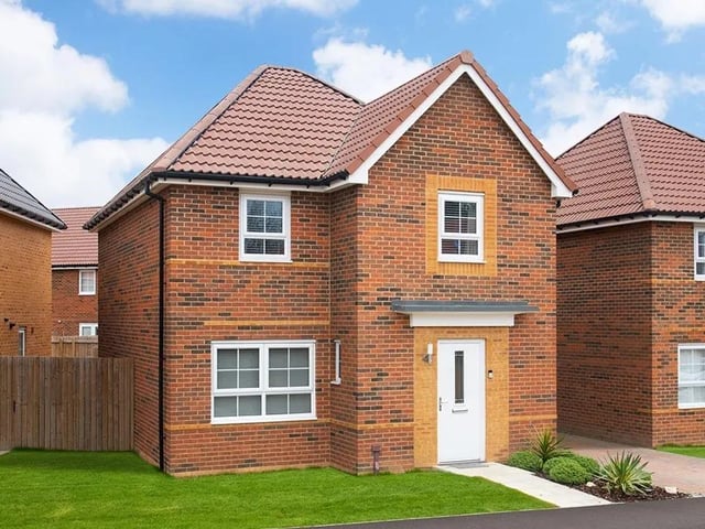 This four bedroom and two bathroom detached house is for sale with Barratt Homes with a guide price of £333,000