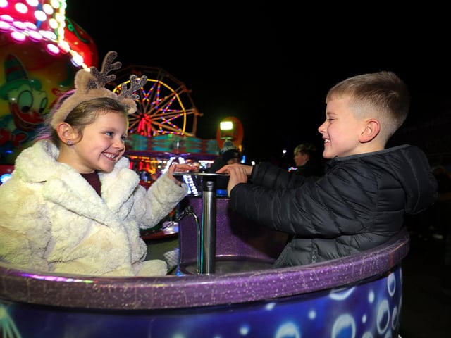 Having fun at the fair