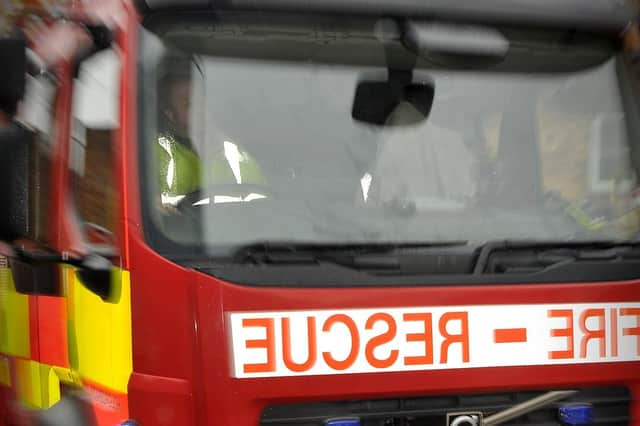 Fire crews attended two traffic collisions on Friday