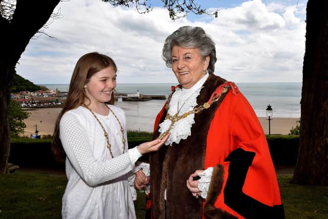 Former Scarborough councillor and mayor, Hazel Lynskey, pictured with granddaughter Ruby in 2019, was posthumously made an honorary alderwoman.