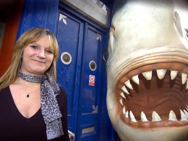Lawton's night club in Whitby gets a revamp. It's now called Bondi Beach. Pictured is Tracey Chapman with 'Jaws'.