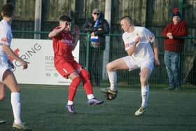Bridlington Town lost 4-0 at Consett. Photo by Alexander Fynn