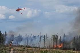 Langdale Fire, 14 August.  Courtesy North Yorkshire Fire & Rescue Service