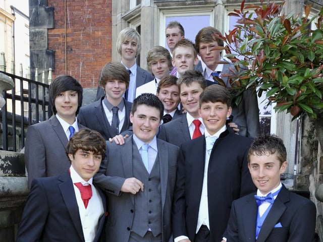 Scalby School boys ready for the night.