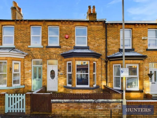 This three bedroom and one bathroom terraced house is for sale with Hunters with a guide price of £190,000.