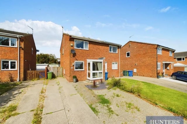 This two bedroom and two bathroom detached bungalow is for sale with Hunters with a guide price of £165,000.